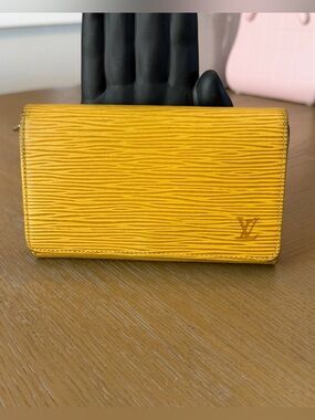 Louis Vuitton Yellow Epi Wallet
